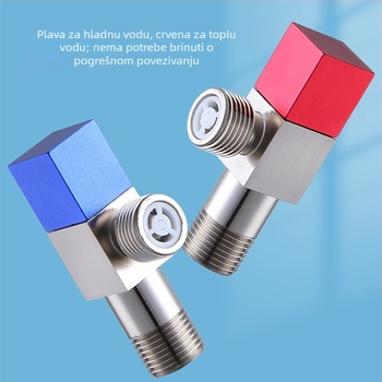 Mesing kutni ventil XNK-JF01 - 4 mm unutarnji promjer, navojni spoj, za slavinu