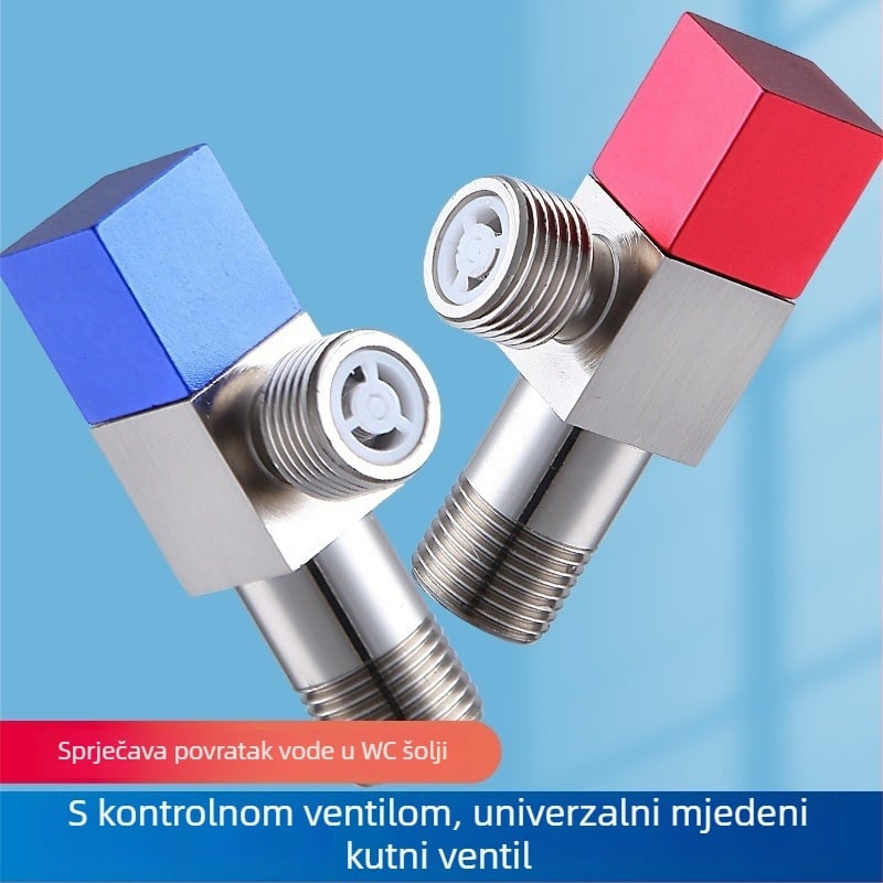 Mesing kutni ventil XNK-JF01 - 4 mm unutarnji promjer, navojni spoj, za slavinu