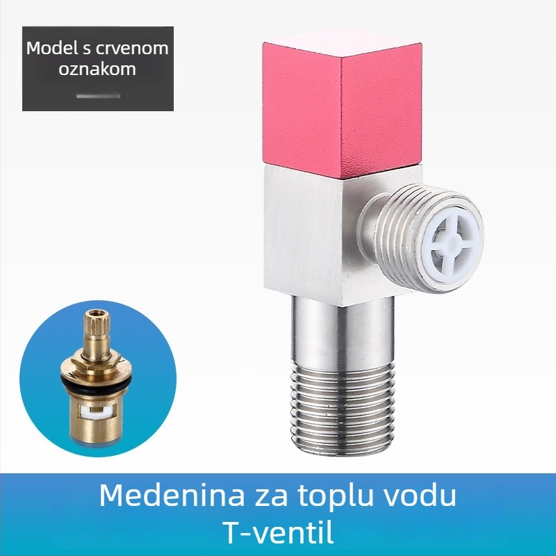 Mesing kutni ventil XNK-JF01 - 4 mm unutarnji promjer, navojni spoj, za slavinu