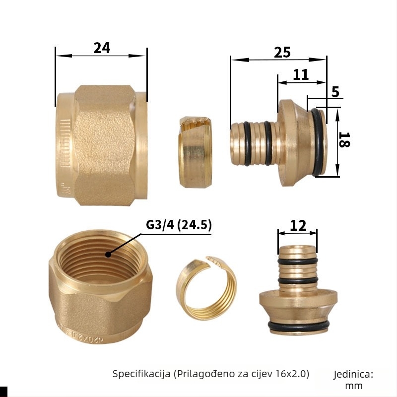 Bakreni distribucijski vod za podno grijanje i spoj cijevi – Materijal: Bakar; Model: Drugo; Površinska obrada: Drugo; Tip montaže: Drugo; Radno sredstvo: Drugo
