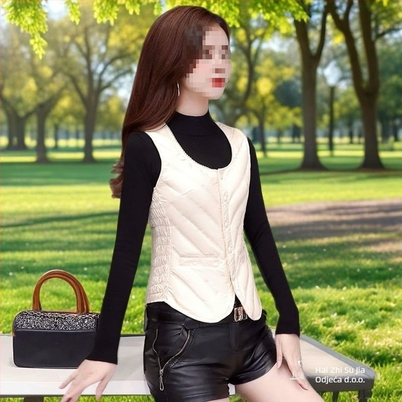 Ženska vesta s punom – unutarnja sloj, redoviti kroj, polo ovratnik, Chenille tkanina, 80–90% Spandex, proljeće 2025