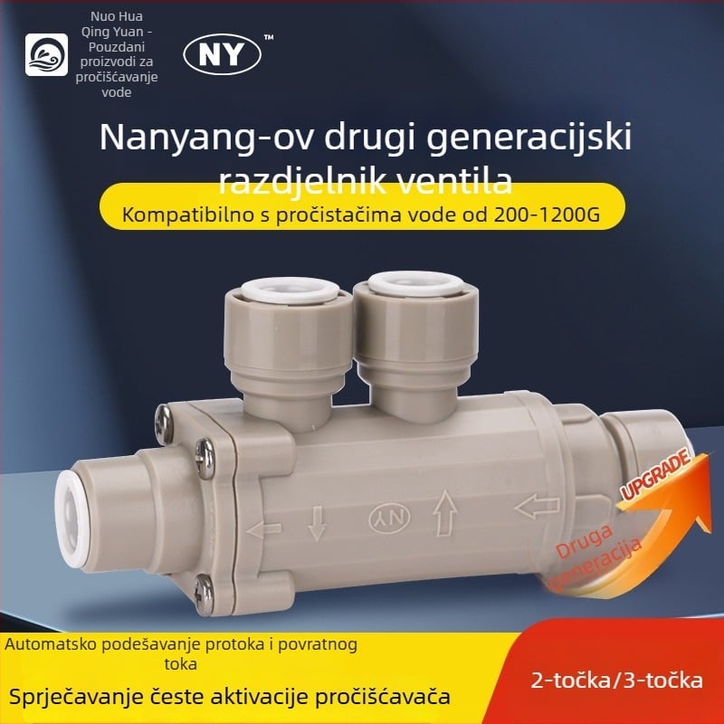 2- ili 3-putni distribucijski ventil za RO sustav čiste vode bez spremnika (POM)