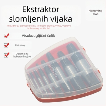Hongming ekstraktor za slomljene navoje i žice za trokutni ventil, čelični ležaj, raspon 14-18