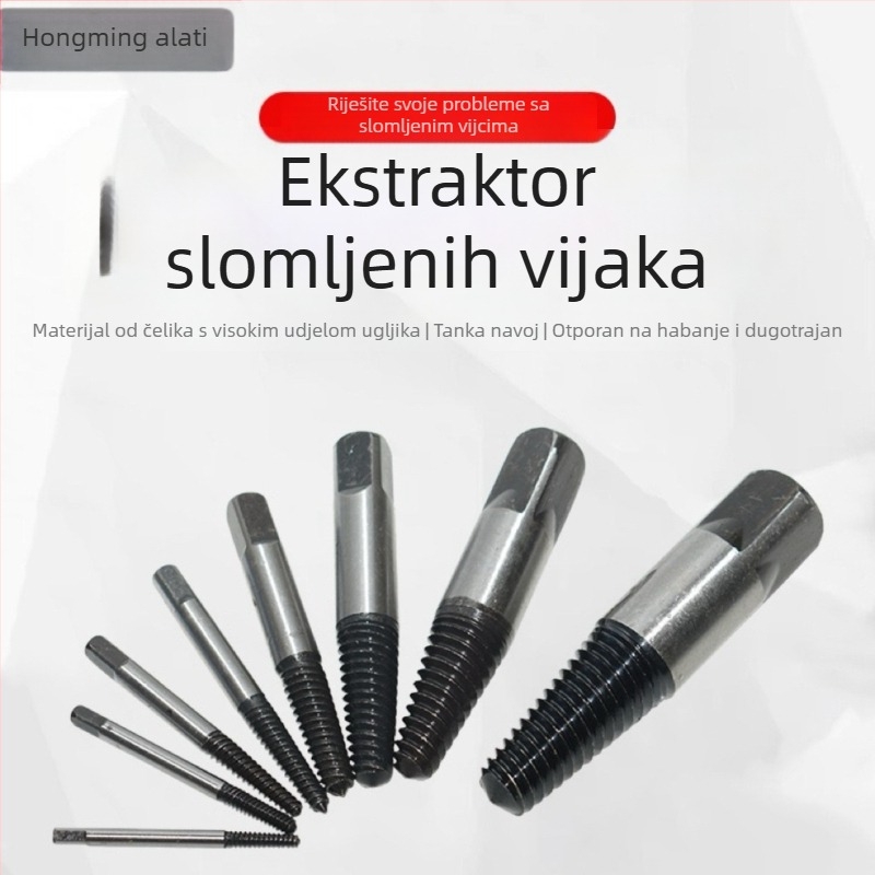 Hongming ekstraktor za slomljene navoje i žice za trokutni ventil, čelični ležaj, raspon 14-18