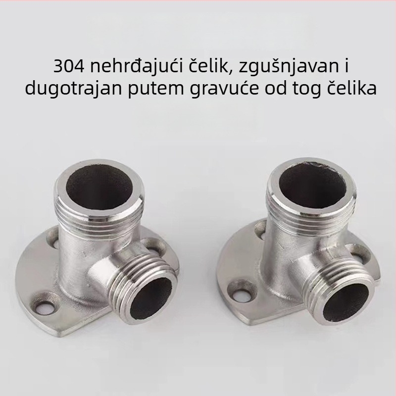 Dark to Bright instalacijski ventil – adapter za tuš glavu i slavinu, cijelo bakreno tijelo, Titanium Chain Hardware, mogućnost prilagodbe