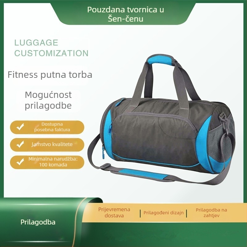 Torba za putovanje od Oxford platna, vodootporna, s prugastim uzorkom, kapacitet ispod 20 L, ležerni stil putovanja