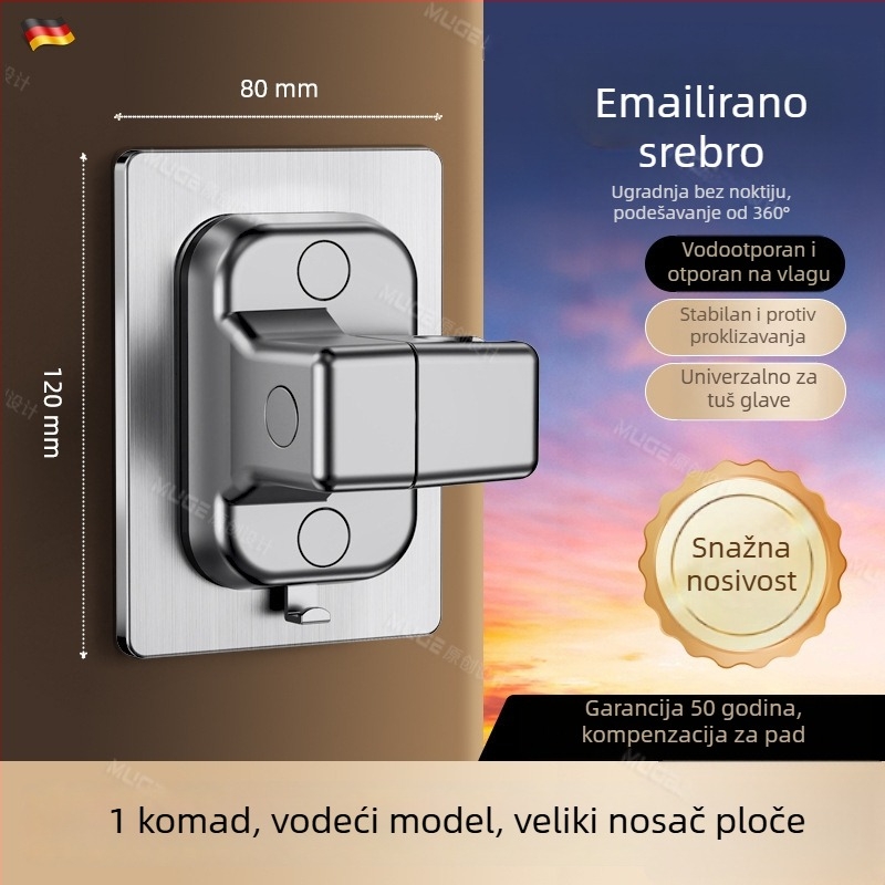 Prilagodljivi nosač tuša bez bušenja, zidni držač za kišni tuš, ABS materijal, marka Xinnuoke, moderan stil