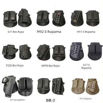 Vanjska taktička torbica za brzo vađenje pištolja, kompatibilna s M92/G17/1911/P226/WP99, najlon, prozračna, vodootporna, otporna na habanje, protiv krađe, za sportske aktivnosti na otvorenom