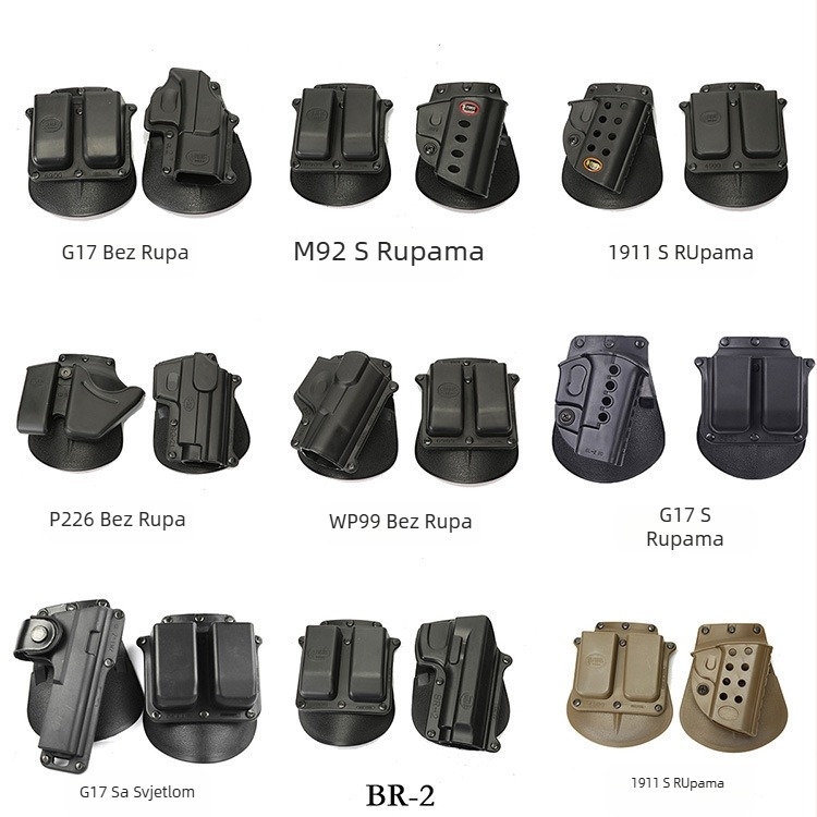 Vanjska taktička torbica za brzo vađenje pištolja, kompatibilna s M92/G17/1911/P226/WP99, najlon, prozračna, vodootporna, otporna na habanje, protiv krađe, za sportske aktivnosti na otvorenom
