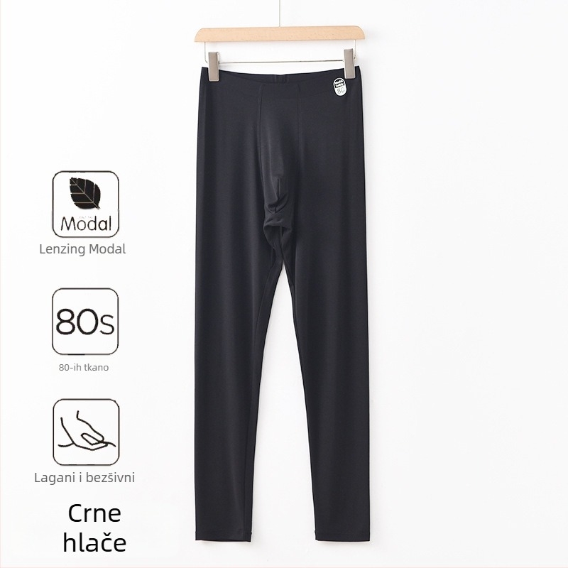 Muški Modalni termalni set – bezšivno, debeli 201–250 g/m², baršunasti donji dio, antibakterijsko, toplo