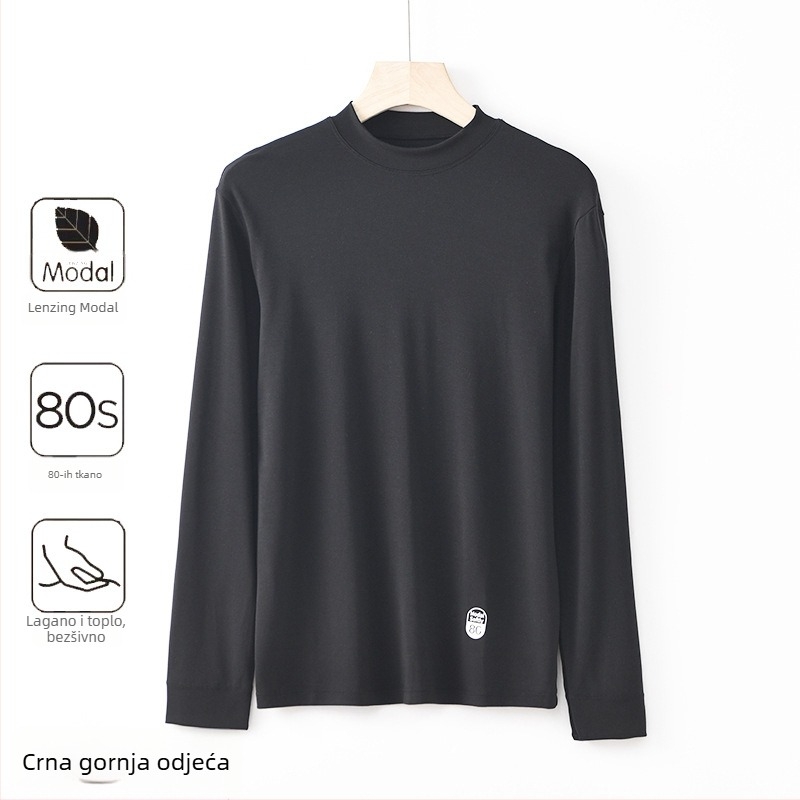 Muški Modalni termalni set – bezšivno, debeli 201–250 g/m², baršunasti donji dio, antibakterijsko, toplo
