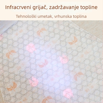 Ženski termalni prsluk s V-izrezom, sve-u-jednom s integriranim čašicama i jastučićem za prsni koš, kašmir-spandeks smjesa, 251–300 g/m²