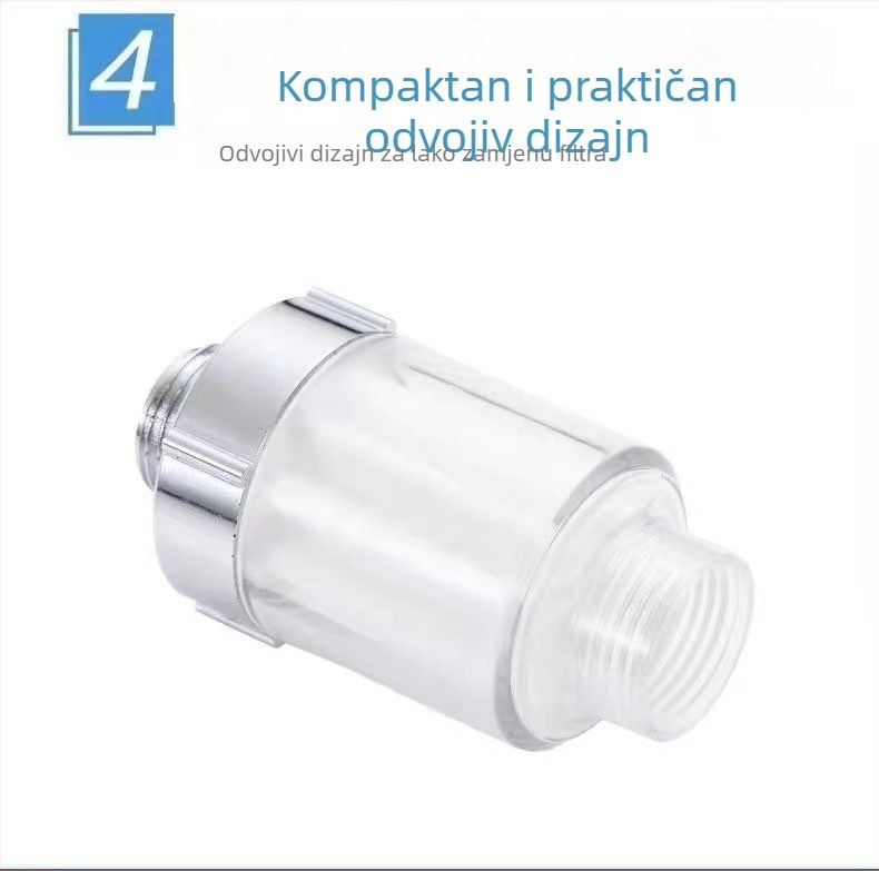 Tuš filter spojnik - dechloriranje, negativni ioni, ABS materijal, moderan stil