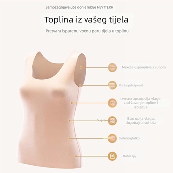 Ženska topla vesta De Velvet od akrila, okrugli izrez, pulover stil, jednoslojna, 220 g