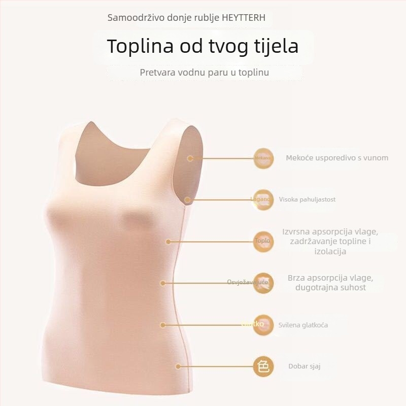 Ženska topla vesta De Velvet od akrila, okrugli izrez, pulover stil, jednoslojna, 220 g