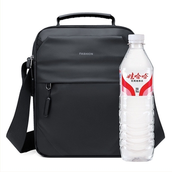 Muška crossbody torba - vodootporna kožna membrana, velika kapaciteta, lagana, prozračna, za poslovna putovanja