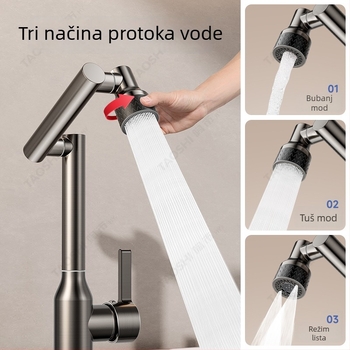 Kuhinjski slavina za sudoper s toplom i hladnom vodom, lokalno bakar, keramički disk ventil, model W429