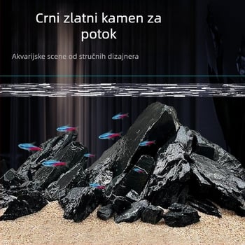 Set kamenja za akvarij za stolnu upotrebu - smola, ekološki tok dekor, platforma za kornjaču