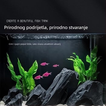 Set kamenja za akvarij za stolnu upotrebu - smola, ekološki tok dekor, platforma za kornjaču