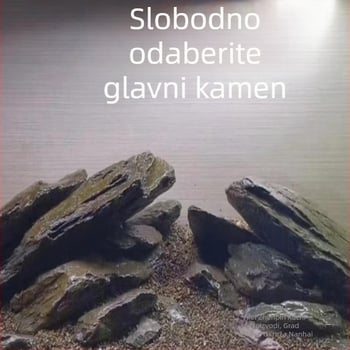 Glavni kamen za akvarističko uređenje, rockery set za ribe, škampi i kornjače