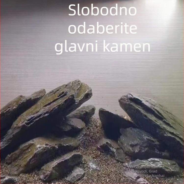 Glavni kamen za akvarističko uređenje, rockery set za ribe, škampi i kornjače