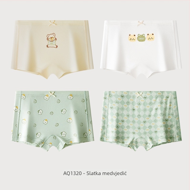 Dječje pamučne gaćice (4 kom): 93% pamuk, sigurnosna klasa A, srednji pojas, anti-wedgie, za sve sezone