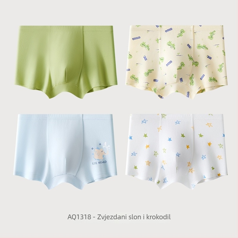 Dječje pamučne gaćice (4 kom): 93% pamuk, sigurnosna klasa A, srednji pojas, anti-wedgie, za sve sezone