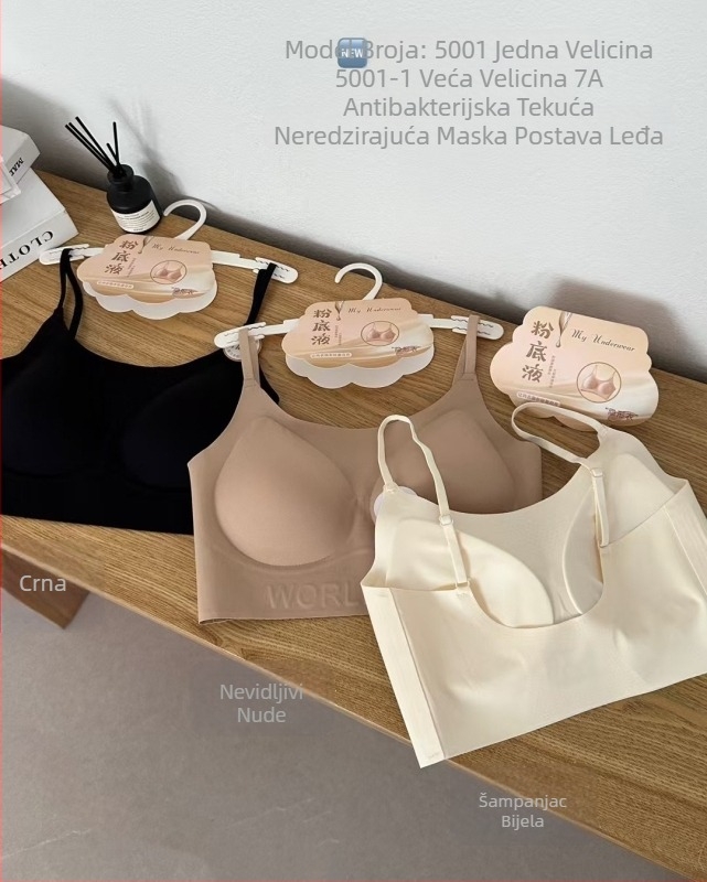 Top za grudi s trakama, 3/4 šalice, tanke čašice, duljina do prsa, prozračan, meka podrška leđa