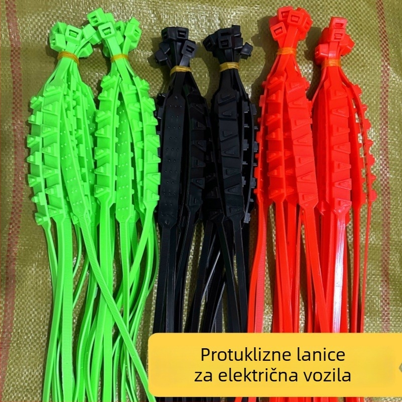 Univerzalni lanac za zaštitu od proklizavanja guma za električna vozila, motocikle i tricikle – univerzalna kompatibilnost, težina 145 g