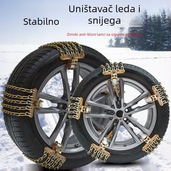 Automobilska snježna lančana veza od čelika, model wd0011, kompatibilna s automobilima, SUV-ima, pickupima i kamionima, za sve veličine pneu, težina 20 kg