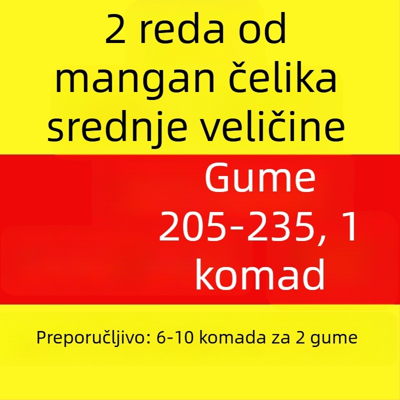 Automobilska snježna lančana veza od čelika, model wd0011, kompatibilna s automobilima, SUV-ima, pickupima i kamionima, za sve veličine pneu, težina 20 kg