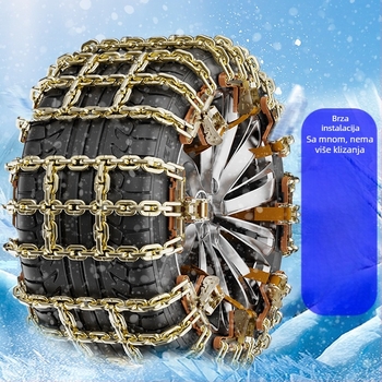 Verige protiv proklizavanja od legure, kaljene, za automobile, pogodne za sedan, SUV i MPV