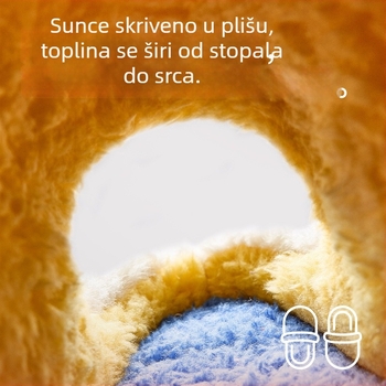 Dječje pamučne papuče za djevojčice, plišna podstava, uzorak valovito-točkasti, EVA potplat, zima