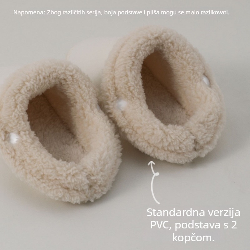 Dječje zimske papuče od pamuka, unisex, s uklonjivim dizajnom i toplom podstavom, model G66 Cotton Set