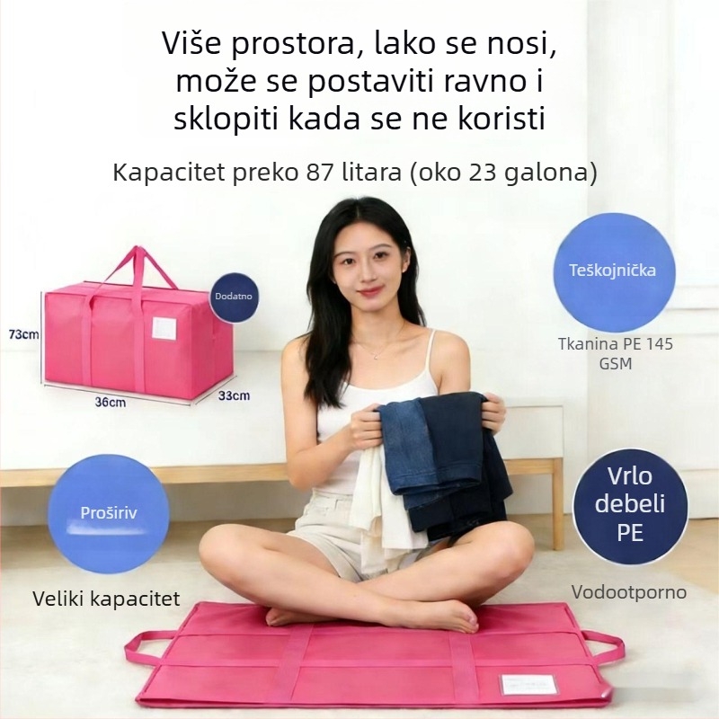 Torba za preseljenje - Kubni oblik, PE materijal, DX-117, Višenamjenska, Za putovanja.