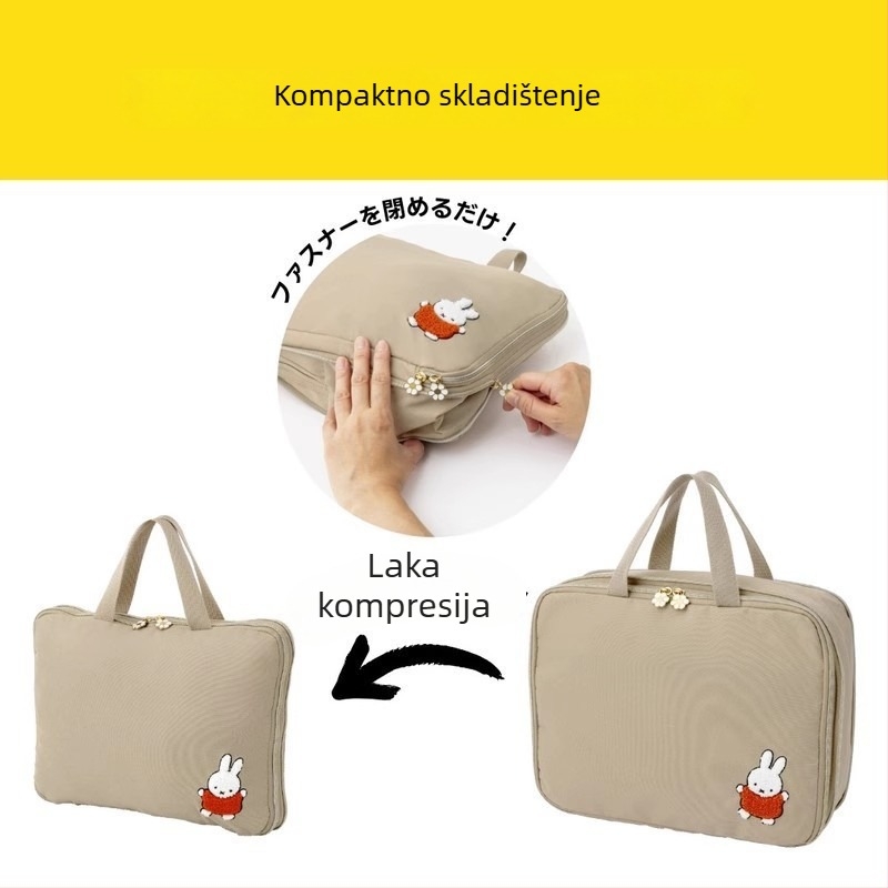 Torba za kompresiju za putovanja s motivom zeca, najlon vanjska, kapacitet 20–35L, antibakterijska, EVA podstava, za rekreacijska putovanja