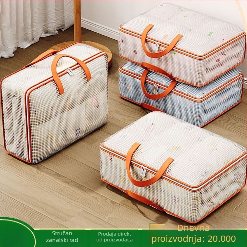 PVC kubična prozirna torba za odlaganje odjeće, višenamjenska