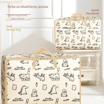 Torba za deke s slatkim crtani motifom, netkana tkanina, oblik torbe, višenamjenska