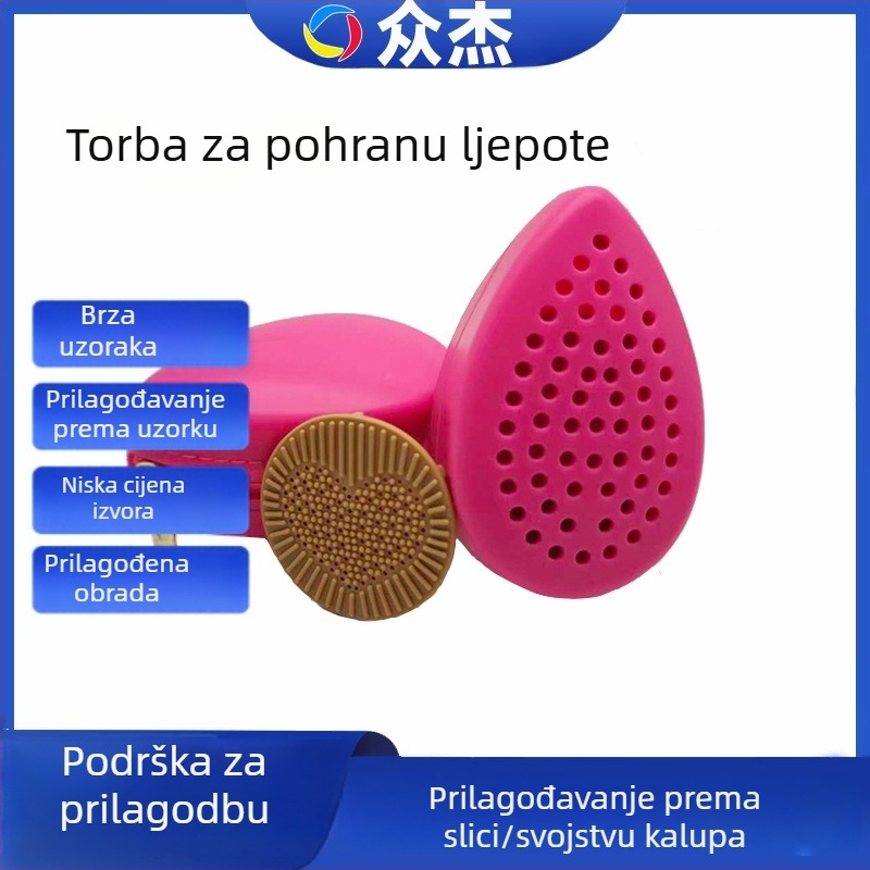 Silikonska kozmetička kutija Zj1210 — cilindrična, višestruka namjena, za putovanja
