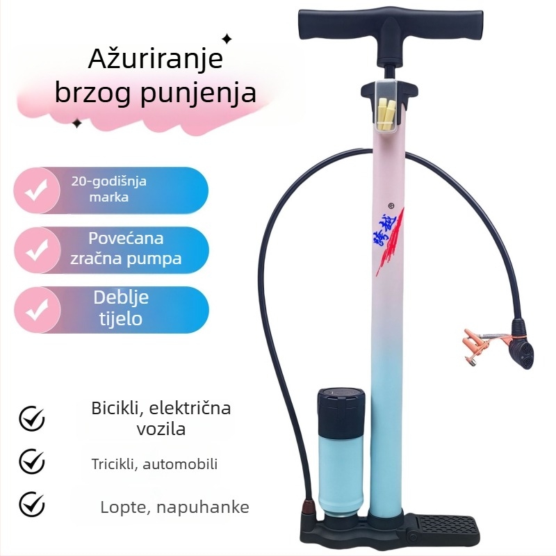 Ručna pumpa za zrak za električna vozila, bicikle i tricikle