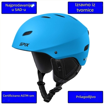 Kaciga za biciklizam SPIX, ABS materijal, prilagodljiva, otporna na vjetar, prozračna, za odrasle