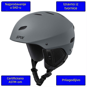 Kaciga za biciklizam SPIX, ABS materijal, prilagodljiva, otporna na vjetar, prozračna, za odrasle