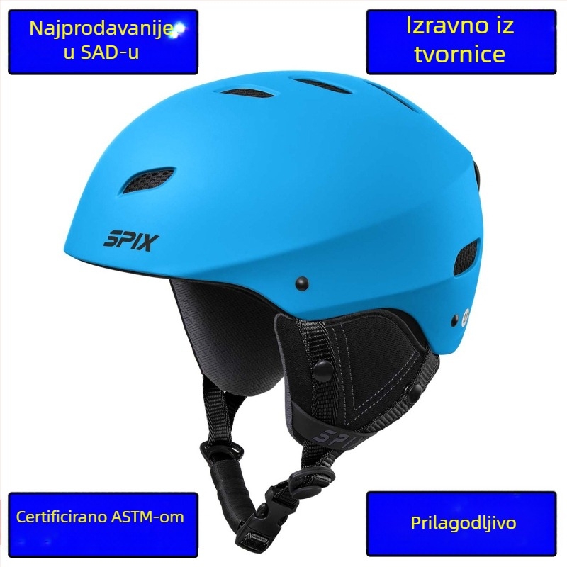 Kaciga za biciklizam SPIX, ABS materijal, prilagodljiva, otporna na vjetar, prozračna, za odrasle