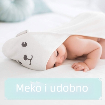 Dječji ručnik za kupanje s kapuljačom od koralnog fleksa, nosiv kao prekrivač, višefunkcionalna dječja deka (1-3 godine)