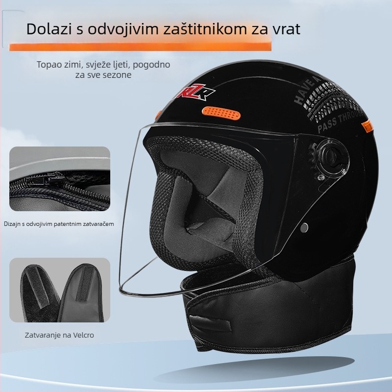 Kaciga za električno vozilo — univerzalna, zimska upotreba, ABS materijal, IRZR, 3C certifikat, za svakodnevno putovanje