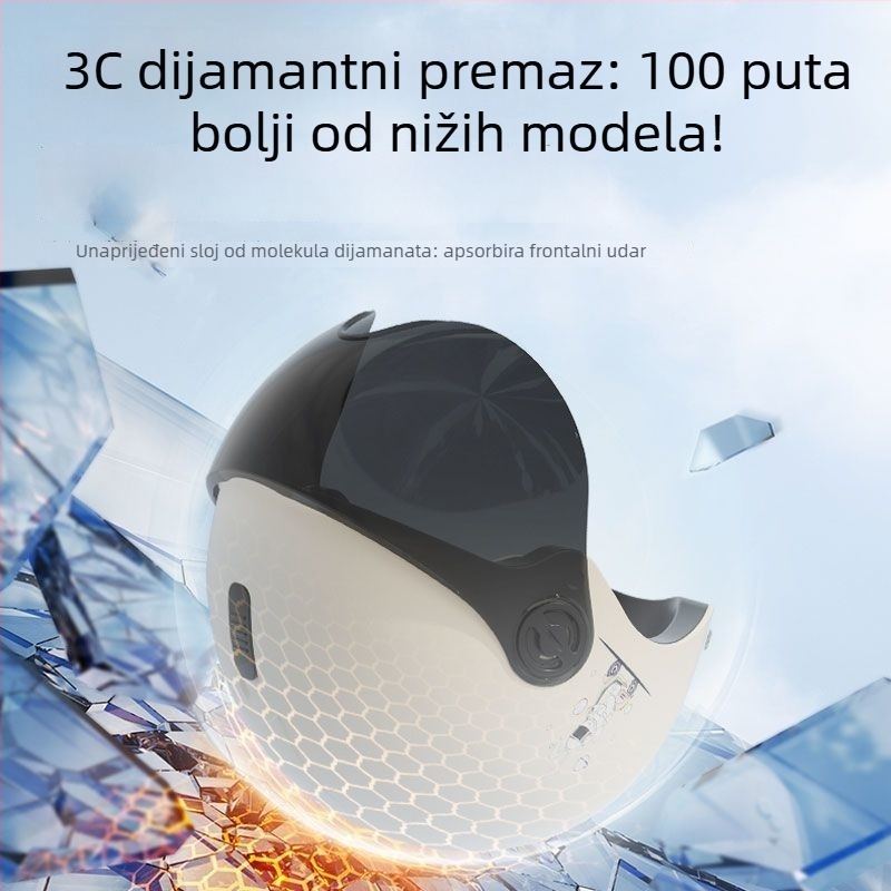 Polu kaciga za električna vozila – 3C certificirana, unisex, ljeto, lagana, ABS