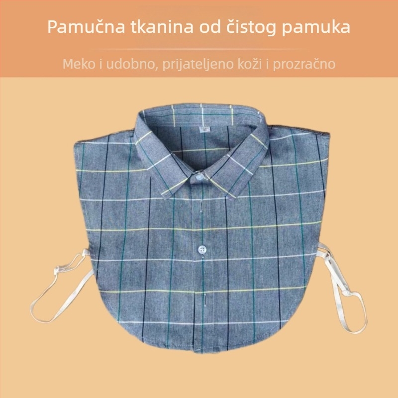 Odvojivi ovratnik od 100% pamuka, za odrasle, unisex, proljeće 2025