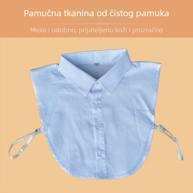 Odvojivi ovratnik od 100% pamuka, za odrasle, unisex, proljeće 2025