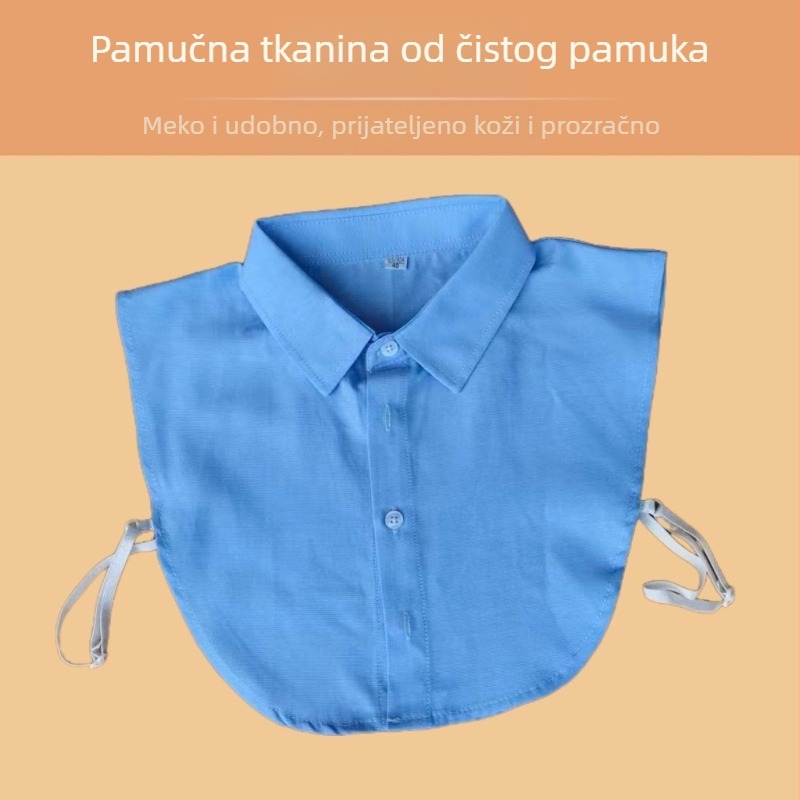 Odvojivi ovratnik od 100% pamuka, za odrasle, unisex, proljeće 2025