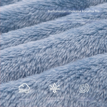Bidoole Dvostruko dječje deka, coral fleece, 300–500 g, za djecu 1–3 godine, sve sezone, prilagodljivo